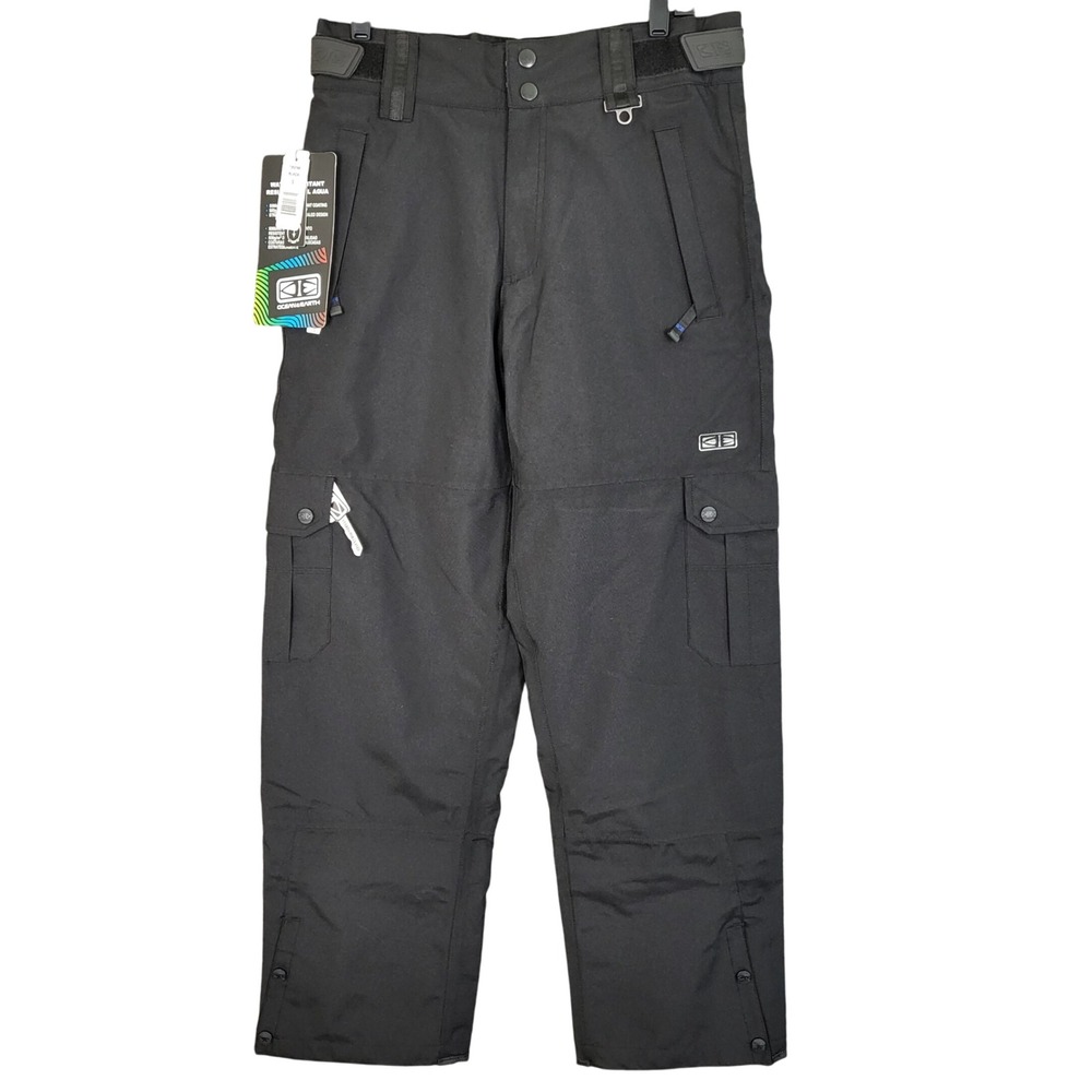 Ocean Earth Men's Black Ski Snowboard Pants Size‎ S Waterproof Insulated NWT